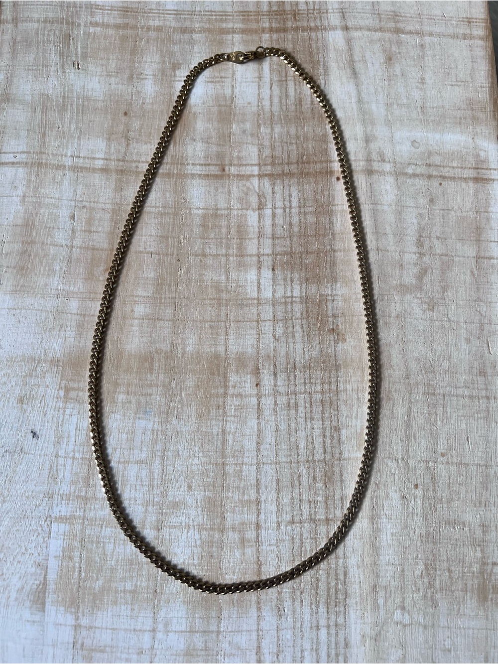 Men's Gold-Tone Curb Chain Necklace